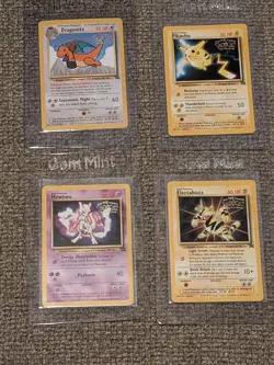 WB Presents POKEMON The First Movie BLACK STAR PROMO SET of 4 cards 1999 NM/M - Image 1