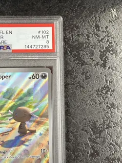 2025 POKEMON PFL EN PALDEAN WOOPER ILLUSTRATION ARE #102 - PSA 8 - Image 2
