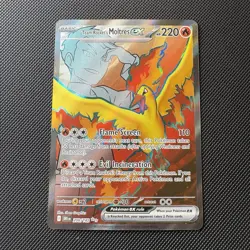 Team Rocket's Moltres ex 208/182 Destined Rivals Ultra Rare Full Art Pokemon NM - Image 1