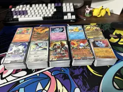 Pokemon Destined Rivals Bulk Lot 1000+ Cards Common, Reverse Holo, Holo, EX - Image 1