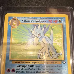 Pokemon Sabrina's Golduck 30/132 Gym Challenge Rare Regular Unlimited 70 HP - Image 3