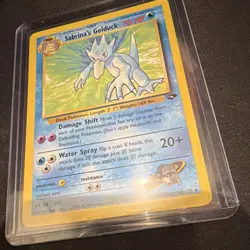 Pokemon Sabrina's Golduck 30/132 Gym Challenge Rare Regular Unlimited 70 HP - Image 5
