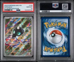 2025 Pokemon Meg En Shroodle Illustration Rare PSA 10 Gem Mint - Image 3