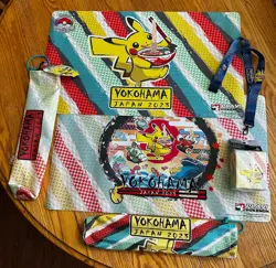 Pokemon TCG 2023 World Championship Yokohama 2x Playmat & Deck Box Bundle New - Image 1