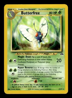 2001 NEO - DISCOVERY BUTTERFREE STAGE 2/RARE #19 - Image 1