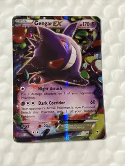 Pokemon TCG Gengar Phantom Forces 34/119 Holo EX - Image 1