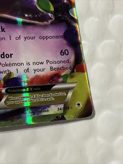 Pokemon TCG Gengar Phantom Forces 34/119 Holo EX - Image 3
