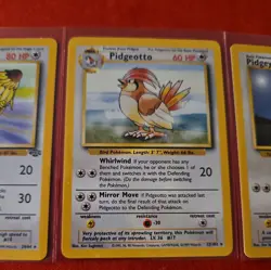 Pokemon Vintage Non-holo Rare Pidgeot Jungle 24/64 WotC 1999 Wizards TCG LP - Image 3