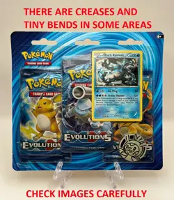 (402926) Pokemon XY Evolutions Black Kyurem 3-Pack Blister - Factory Sealed 820650801570 - Image 2