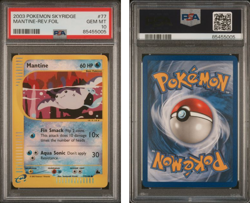 2003 Pokemon Skyridge Mantine Reverse Holo #77 PSA 10 Gem Mint - Image 1