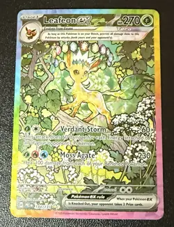 2025 Pokemon SV Prismatic Evolutions Leafeon ex 144/131 ENGLISH SIR - Image 1