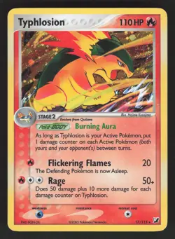 Typhlosion 17/115 Holo Rare Pokemon TCG Unseen Forces LP - Image 1