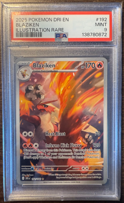 Blaziken - 192/182 PSA 9 Destined Rivals Illustration Rare Pokemon TCG Mint - Image 1