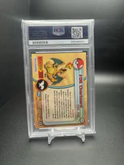 Pokemon 1999 Topps Charizard 6 Blue Logo PSA 6 - Image 2