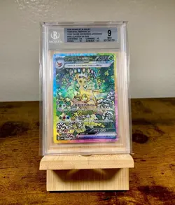2024 POKEMON SCARLET & VIOLET Japanese #200 LEAFEON EX BGS 9 - Image 1