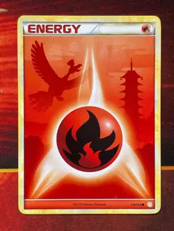 Fire Energy 116/123 Common (Ho-Oh) - Pokemon HeartGold & SoulSilver - LP+ - Image 1