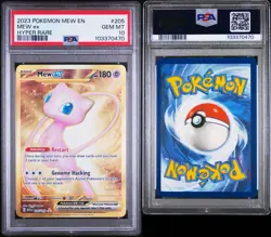 2023 POKEMON MEW EN-151 #205 MEW ex HYPER RARE PSA 10 GEM MINT - Image 3