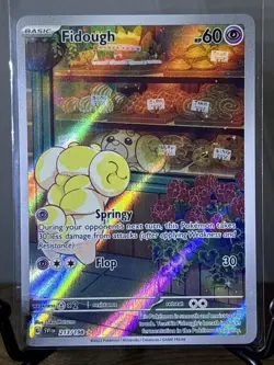 Pokemon TCG Fidough Scarlet & Violet Base Set Holo Illustration Rare 213/198 - Image 1