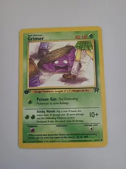 2000 Pokemon Team Rocket No 57 1st Edition Grimer Vintage - Image 1