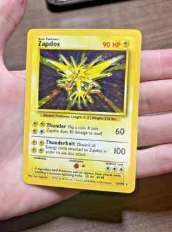 Zapdos 16/102 HOLO RARE Base Set - 1999 Pokemon WOTC - NM / MINT - Image 3