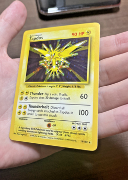 Zapdos 16/102 HOLO RARE Base Set - 1999 Pokemon WOTC - NM / MINT - Image 5