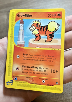 Growlithe 80/147 - Pokemon - Aquapolis 2002 - NM / MINT - Image 1