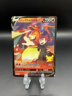 Lance's Charizard V SWSH133 Black Star Promo Celebrations Pokemon TCG NM - Image 1