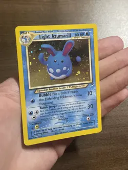 Pokemon TCG - Light Azumarill 13/105 Holo Rare - Neo Destiny - SWIRL - NM / MINT - Image 4