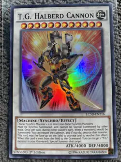 Yugioh T.G. Halberd Cannon 1st Edition Super Rare LC5D-EN216 NM - Image 1