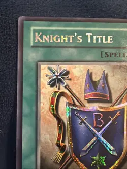 Yu-Gi-Oh! Knight’s Title ROD-EN002 Limited Edition Secret Rare Holo Vintage - Image 2
