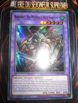 YU-GI-OH! SUPER RARE BERFOMET ROI MYTHIQUE BETE FANTOME AGOV-FR032 NEUF ED 1 - Image 1