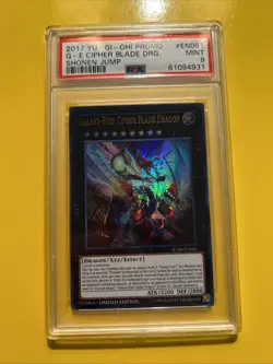 YuGiOh GALAXY-EYES CIPHER BLADE DRAGON #JUMP-EN081🔥PSA 9🔥LIMITED ED-ULTRA RARE - Image 4