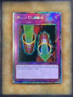 Yugioh Magic Cylinder RA03-EN115 Platinum Secret Rare 1st Ed NM - Image 1