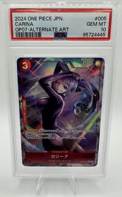 Bandai One Piece CCG Carina OP07-Alternate Art 005 PSA 10 Japanese Alternate Art - Image 2