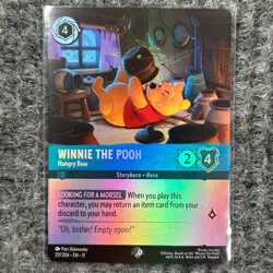 Disney Lorcana Winterspell Winnie the Pooh Hungry Bear Epic 217/204 NM/Mint - Image 1