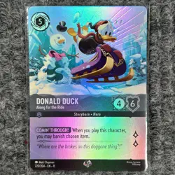 Disney Lorcana Winterspell Donald Duck Along for the Ride Epic 220/204 NM/Mint - Image 1