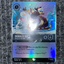 Disney Lorcana Winterspell Donald Duck Along for the Ride Epic 220/204 NM/Mint - Image 2