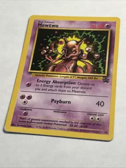 Mewtwo Promo Card 14/53 WOTC Regular Black Star Promo - Image 5
