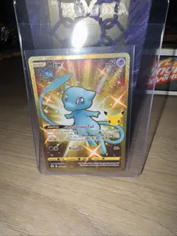 Pokemon TCG Mew 025/025 Gold Celebrations 25th Anniversary Card NM Condition - Image 1