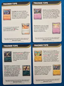 Phantasmal Flames Trainer Tips Art Card Set [4] - Pokemon Mega Evolution TCG - Image 2