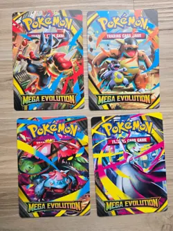 Mega Evolution Trainer Tips Art Card Set Build & Battle Prerelease ~ Pokemon TCG - Image 1