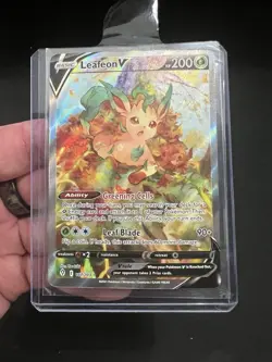 Pokemon Evolving Skies Leafeon v Alternate Full Art Card 167/203 NM+ Condition - Image 1