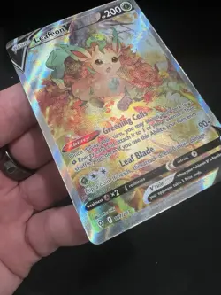 Pokemon Evolving Skies Leafeon v Alternate Full Art Card 167/203 NM+ Condition - Image 3