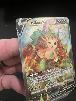 Pokemon Evolving Skies Leafeon v Alternate Full Art Card 167/203 NM+ Condition - Image 4