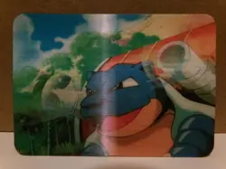 Pokemon Lenticular Blastoise Viz Video Pioneer 3D Promo Card - Image 1