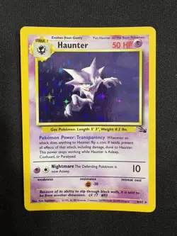 Pokemon Haunter Fossil 6/62 Holo 1999 WOTC TCG Card - LP - Image 1