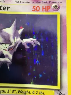 Pokemon Haunter Fossil 6/62 Holo 1999 WOTC TCG Card - LP - Image 3