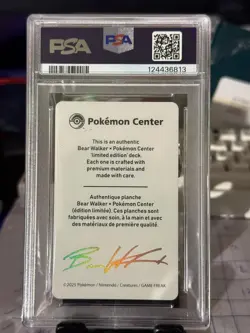 2025 Bear Walker x Pokemon Center Skateboard Card Leafeon - 435/720 PSA 10 - Image 2