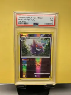 Pokemon Gengar TCG Reverse Holo Rare Card 16/99 Platinum Arceus PSA 7 - Image 1