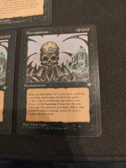 3x MTG Necropotence Ice Age Rare LP 1995 Magic The Gathering - Image 2